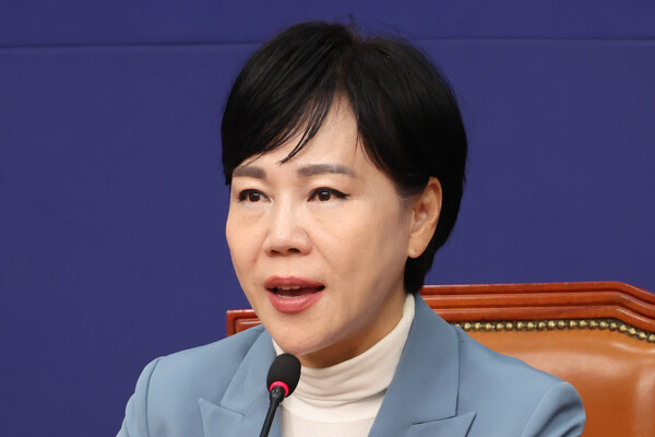 ▲더불어민주당 전현희 수석최고위원이 23일 서울 여의도 국회에서 내란 재판 등 현안 관련 기자간담회를 하고 있다. 2025.11.23  사진=연합뉴스